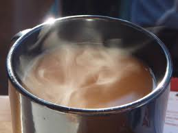 steaming cocoa