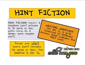 Hint fiction poster